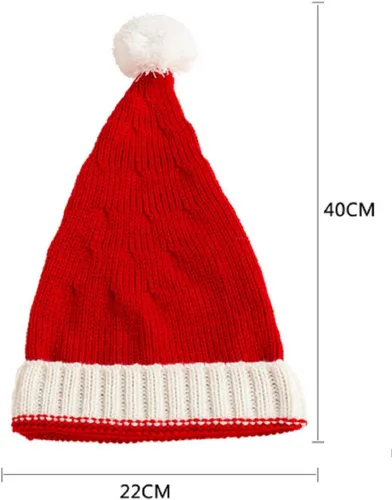 Miniatura 4 de Ankelesz Gorro de Navidad de invierno para madre y bebé, gorro de punto para padres e hijos, gorro de ganchillo Santaa