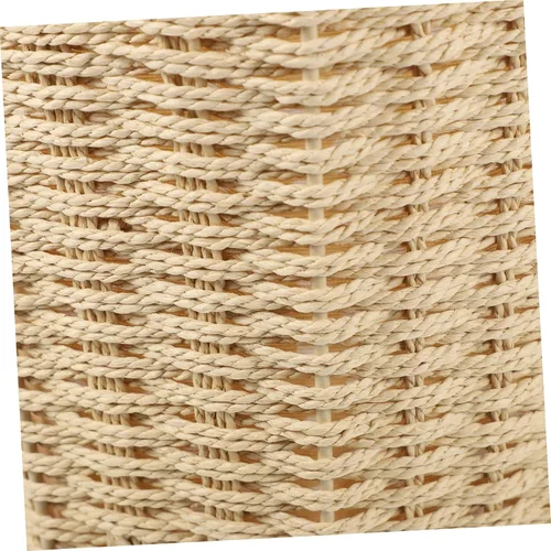Miniatura 8 de Zerodeko Cesta de ratán de hierro, beige, bote de basura abierto