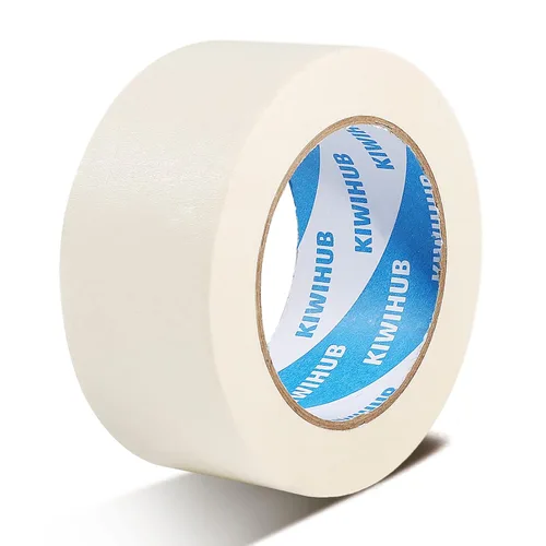 Miniatura 2 de Cinta de Enmascarar Blanca para Pintores, 2" x 60 Yardas x 5 Rollos - Cinta de Enmascarar Blanca de Adhesión Media para Pintura, Etiquetado, Blanco