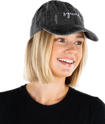 Miniatura 6 de Gorra de béisbol unisexual de algodón de perfil bajo para papá vintage desgastado Funky Junque