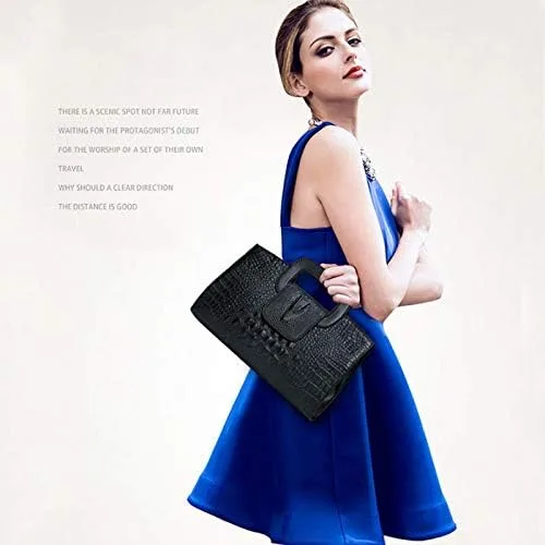 Miniatura 4 de Goclothod Bolso de mano con asa superior para mujer estilo vintage con solapa bandolera