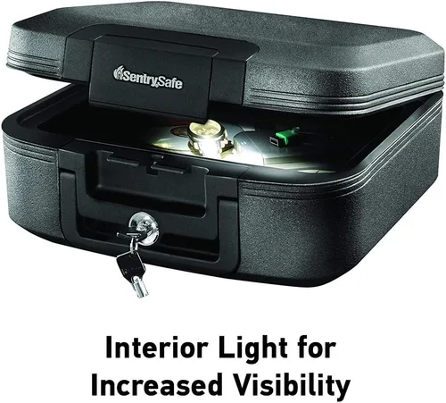 Miniatura 3 de SentrySafe - Caja ignífuga e impermeable con cerradura de llave
