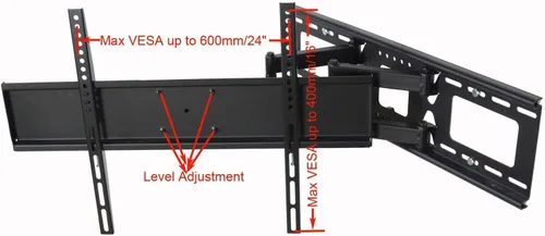Miniatura 4 de VideoSecu Soporte de pared giratorio inclinable para TV Sharp LC-40LE550 LC-40LE810UN LC-40LE820UN LC-46LE810UN LC-46LE820UN LC-50LE650 LC-52LE810UN