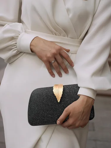 Miniatura 2 de Bolsos de mano con purpurina de SWEETV CHUNLI para mujer, elegante bolso de noche para fiestas, bodas y eventos formales