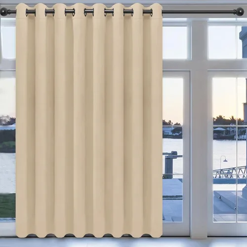 Miniatura 55 de Easy-Going - Cortinas opacas para dormitorio, aislamiento térmico sólido con ojales, cortinas de ventana para reducción de ruido, cortinas