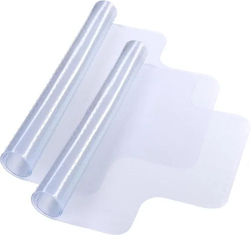Miniatura 15 de Yescom Tapete transparente para silla de oficina para alfombra de pelo bajo de 48 x 36 pulgadas, grosor de 1/8 pulgadas, 2 protectores de piso