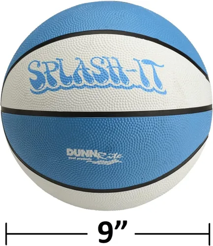 Miniatura 2 de Dunn-Rite - Aro de baloncesto transparente de 9 pulgadas para piscina al aire libre para adultos y niños, azul