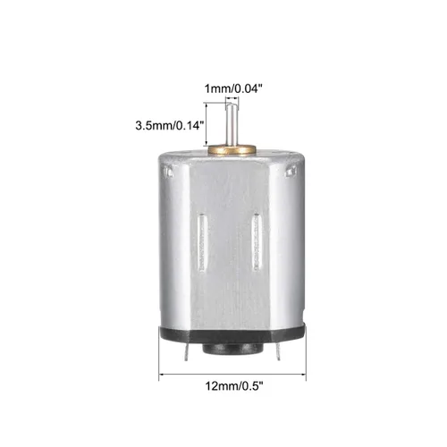 Miniatura 3 de uxcell Micro Motor DC 9V 26500-27000RPM Motor de alta velocidad para coches DIY Control remoto