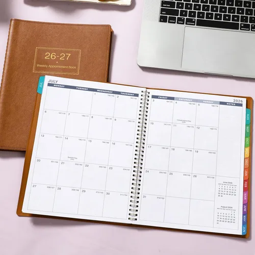 Miniatura 8 de Agenda y agenda de citas 2026-2027 – Agenda diaria grande por hora 2026-2027, julio 2026 a junio 2027, 8.5 x 11 pulgadas, agenda de citas