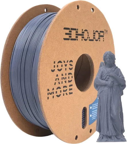 Miniatura 50 de 3DHoJor PLA+ 3D Printer Filament Bundle, Multicolor PLA+ Filament 1.75mm, Vacuum Packed, 0.25kg*8 Pack, 2kg Total, Black+Bone