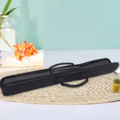Miniatura 8 de SUPVOX Bolsa de flauta portátil profesional con acolchado a prueba de golpes y red de almacenamiento interna, funda de transporte ligera de tela