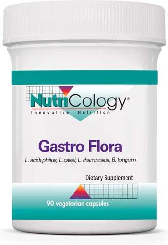Allergy Research Group NutriCology Gastro Flora - Suplemento probiótico - Mezcla de lactobacilos y bifidobacterias - Apoyo a la salud digestiva e