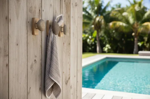 Miniatura 4 de Sea Stones Coast Hook - Gancho para abrigos, seleccionado a mano, gancho de pared de piedra natural con elegante placa trasera de madera, cuelga tus