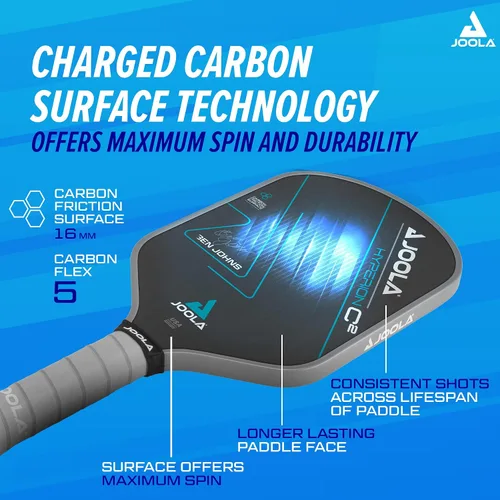Miniatura 3 de JOOLA Professional Pickleball Paddles – Charged Surface Technology for Power & Feel – Select Perseus or Hyperion Shape – Fully Encased Carbon Fiber