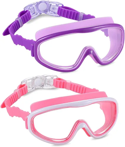 Miniatura 10 de 2 Pack Kids Swim Goggles, Swimming Glasses for Children from 3 to 15 Years Old