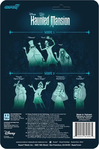 Miniatura 3 de Super7 Haunted Mansion Caretaker - Figura de reacción de 3.75 pulgadas, RE-HAUNW02-CTR-01