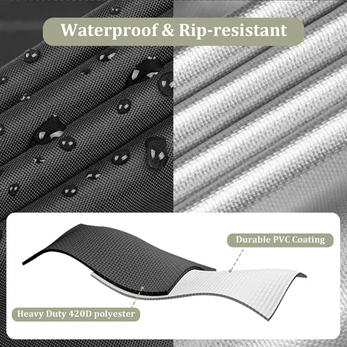 Miniatura 7 de KylinLucky Funda de sofá modular impermeable resistente de 85 pulgadas de ancho x 37 pulgadas de profundidad x 35 pulgadas de alto, funda de sofá
