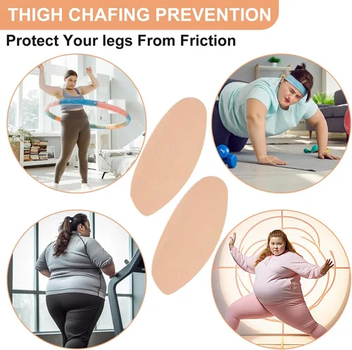 Miniatura 3 de Parches transparentes antifricción para muslos para mujer, paquete de 12 protectores invisibles para muslos, prevención de rozaduras, impermeables