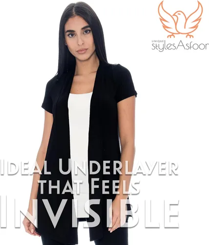 Miniatura 5 de UNIQUE STYLES ASFOOR Camisetas sin mangas para mujer, camisetas sin mangas extra largas para mujer