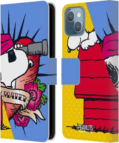 Miniatura 170 de Head Case Designs Funda de piel con licencia oficial de Peanuts Snoopy & Woodstock Balloon Halfs and Laughs para Apple iPhone 7/8/SE 2020 y 2022