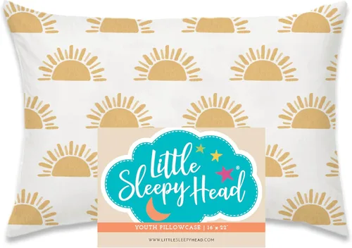 Miniatura 68 de Little Sleepy Head Funda de almohada para niños pequeños, 100% algodón y funda de almohada hipoalergénica para almohada de niños pequeños, funda