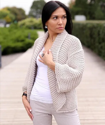 Miniatura 3 de Estako Megastar, 3.52 Oz (100g) de hilo de acrílico 75% y lana 25%, suave, peso grueso voluminoso #5 para crochet y tejer 120 yardas (110m)