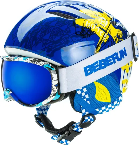 Casco de esquí para niños pequeños y niños, casco de snowboard con gafas para actividades de nieve, ultraligero, comodidad y calidez, tamaño