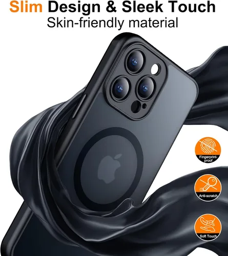Miniatura 6 de Red2Fire Funda magnética para iPhone 13 Pro Max, protección completa mejorada de la cámara, compatible con MagSafe, funda protectora translúcida