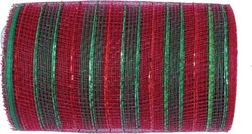 Miniatura 11 de YYCRAFT cinta metálica de malla de poliéster para decoración y manualidades, 10 yardas Rosa