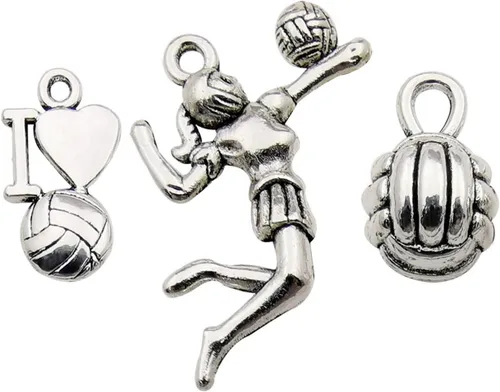 Miniatura 7 de Youdiyla Colección de 100 dijes de flores de árbol de plata, mini dijes pequeños de metal, suministros para manualidades para collar y pulsera