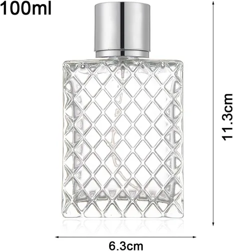 Miniatura 2 de Botellas de perfume de aerosol recargables de 3.4 fl oz de 3.4 onzas, atomizador de niebla fina cosmética grande, contenedor de aceite esencial