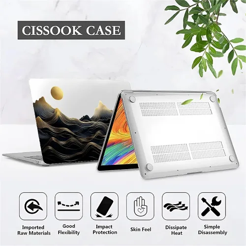 Miniatura 3 de Compatible con MacBook Air 13.3 pulgadas A1466/A1369, carcasa rígida de plástico para Mac Air 13.3 con Touch ID (2010-2017), montañas negras