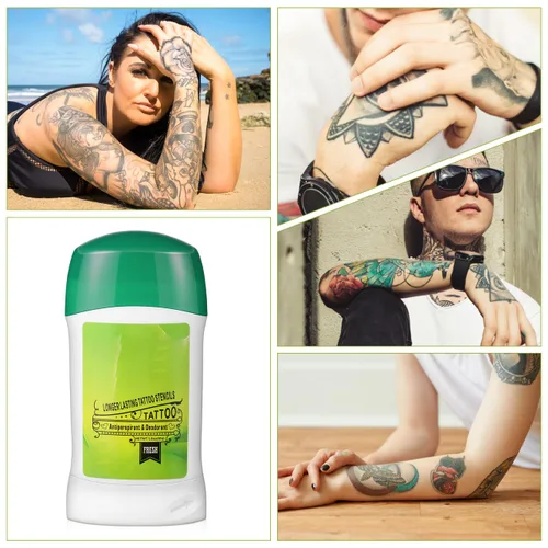 Miniatura 3 de Gel de transferencia de tatuajes, gel de transferencia de tatuajes, gel de crema para tatuaje, desodorante de tatuaje antitranspirante, suministros