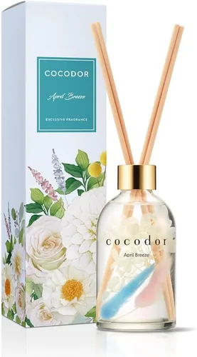 Miniatura 17 de COCODOR Juego de Difusor de Varillas de Junco con Flores / 6.7 oz / Eucalipto Limón / Difusor de Aroma con Varillas Fragancia para el Hogar Difusor