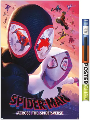Miniatura 11 de Marvel Spider-Man: Across The Spider-Verse - Póster de pared de una hoja, 34 pulgadas de largo x 22.4 pulgadas de ancho, versión enmarcada en negro