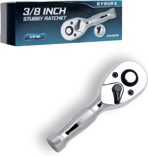 Miniatura 11 de Manija de trinquete corta de 1/4 pulgada, llave de trinquete mini, llave de dados de 1/4, 72 dientes, liberación rápida, reversible, acero
