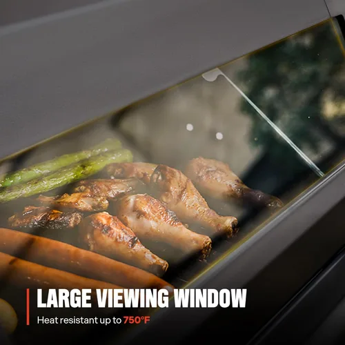 Miniatura 8 de Monument Grills Parrilla inteligente para barbacoa de gas propano líquido 4+1, 4 quemadores y 1 quemador lateral Denali 425 con tecnología