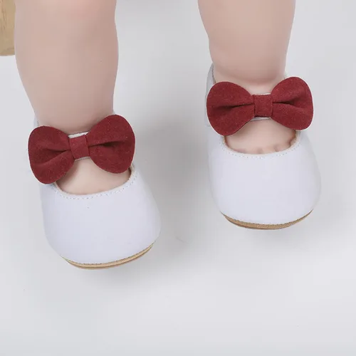 Miniatura 3 de Uineky Zapatos de vestir para bebés y niñas recién nacidas, zapatos planos estilo Mary Jane, antideslizantes, ligeros, suela suave, zapatos de boda