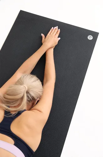Miniatura 5 de Tapete de yoga extra grueso de 0.236 pulgadas, de alta densidad, antideslizante, antidesgarros, para yoga, pilates, fitness y entrenamiento en casa