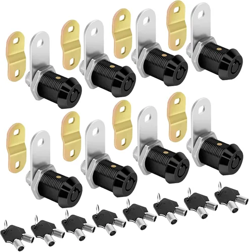Miniatura 13 de Cerraduras de Leva RV para Puerta de Almacenamiento de 1 Pulgada, Compartimento de RV, 4 Piezas con Llave Igual, Juego de Repuesto para Remolque