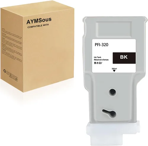 Cartucho de tinta compatible de repuesto para Canon PFI-320 PFI320 PFI-320BK PFI320BK 300ML para Canon imagePROGRAF IPF TM-200 IPF TM-205 IPF TM-300