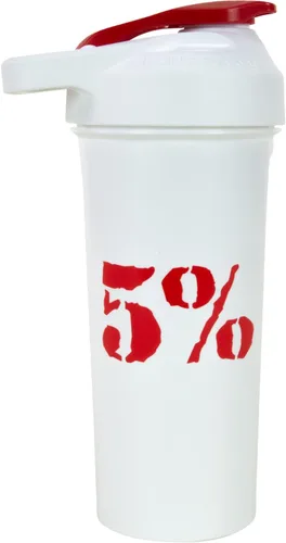Miniatura 7 de 5% Nutrition Rich Piana Gym - Botella mezcladora de proteínas, se adapta a la mayoría de los portavasos, a prueba de fugas, línea de medición