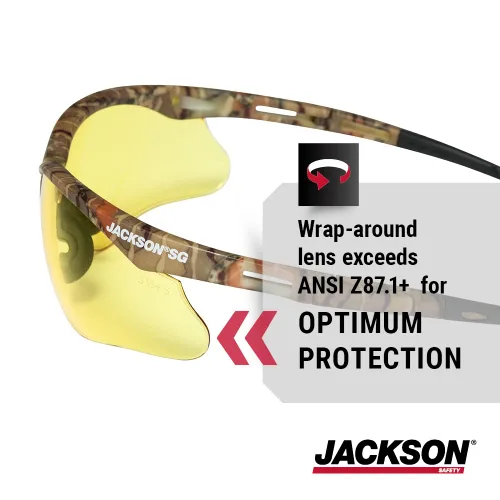 Miniatura 4 de Jackson Safety Gafas de seguridad SG – Protección ocular para hombres y mujeres – ANSI Z87.1 (paquete de 12)