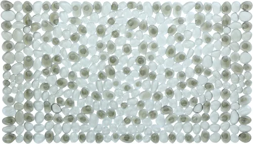Miniatura 8 de SlipX Solutions Alfombra de baño antideslizante con diseño de guijarros para ducha y bañera, 38 x 17 pulgadas, aspecto de River Rock, acupresión