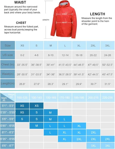 Miniatura 6 de BALEAF Chaqueta impermeable para hombre con capucha ligera de secado rápido para tormentas de lluvia