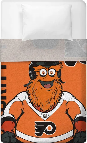 Miniatura 20 de Sleep Squad Anaheim Ducks Wild Wing Mascot - Manta de felpa Raschel de 60 x 80 pulgadas, una manta de mascota de la NHL