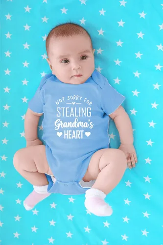 Miniatura 27 de CBTwear Not Sorry for Stealing Grandma's Heart – Ropa de bebé – Divertido body para recién nacido para niños y niñas
