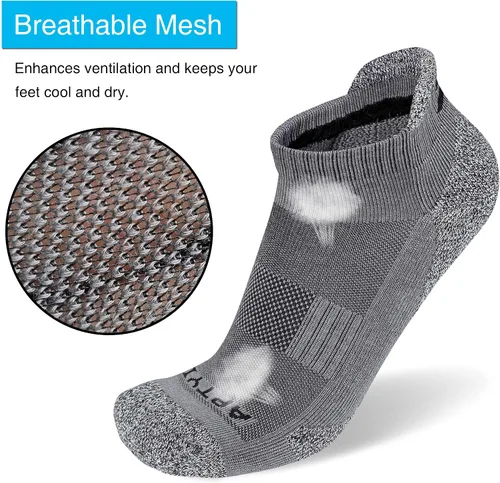 Miniatura 5 de APTYID Calcetines tobilleros acolchados para hombre (6 pares)