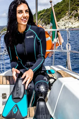 Miniatura 6 de SEAC ITA, ligeras y potentes aletas cortas de natación y snorkel para adultos y niños