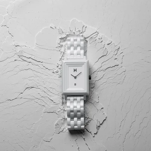 Miniatura 5 de MVMT Reloj cuadrado de cerámica para mujer